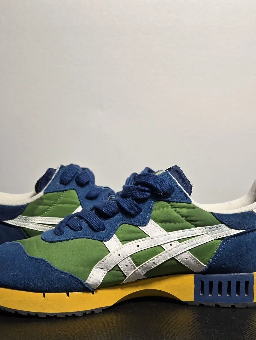Rare Onitsuka Tiger X-CALIBER Spinach Green White 1183C044-300Men Size 9.5
